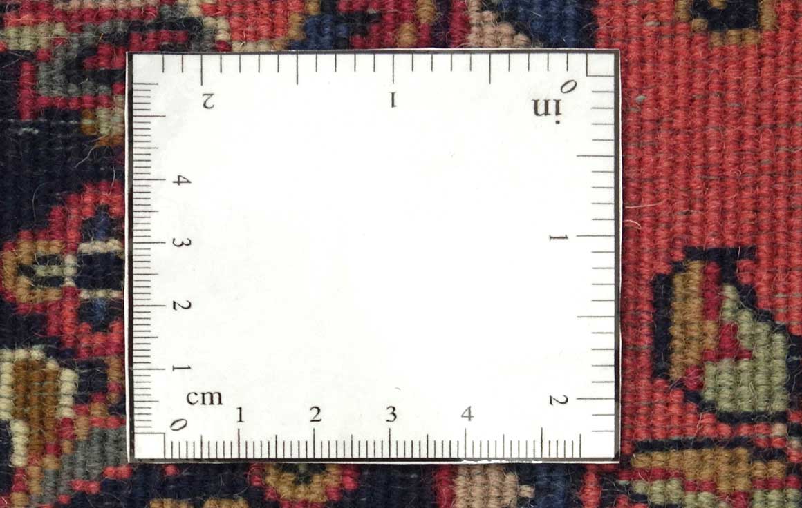 Sarough Teppich 70x140 Handgeknüpft Rosa Floral Wolle Kurzflor Rug