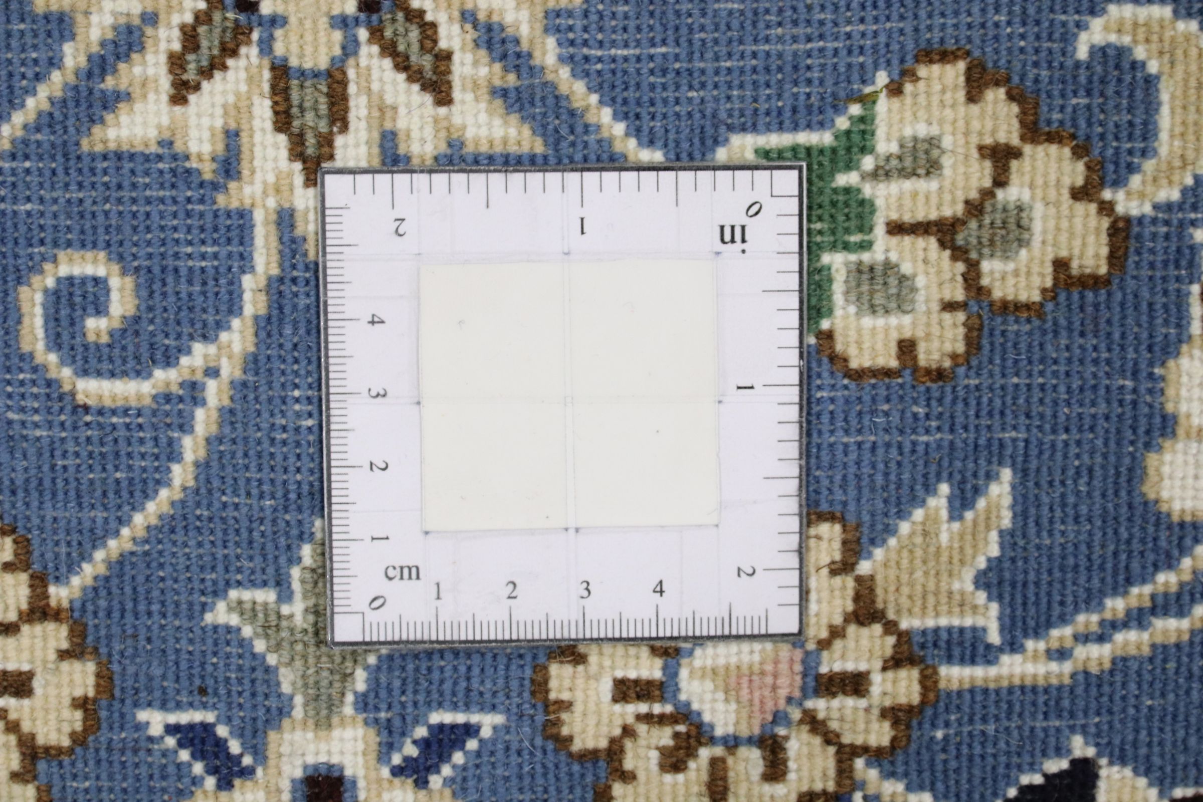 Perserteppich Nain 9LA 90x140 Handgeknüpft Blau Medaillon Orientalisch UNIKAT Kurzflor