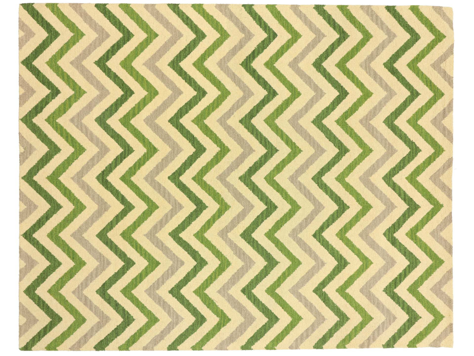 Handgefertigter Teppich 300x240 Handgetuftet Handarbeit 240x300 Beige Geometrisch