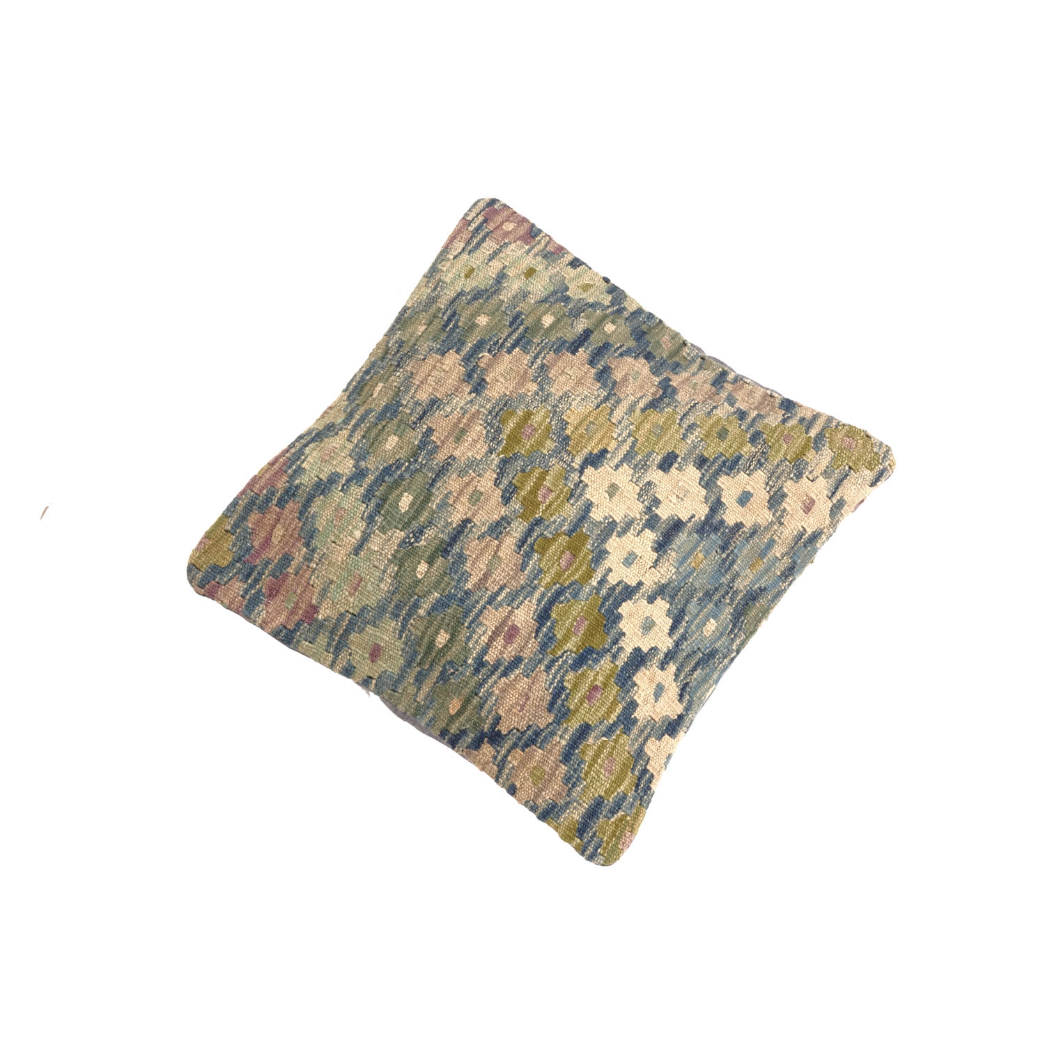 Kelim Afghan Maimana Kissenbezug Kissenhülle Poshti Teppich 45x45 Handgewebt