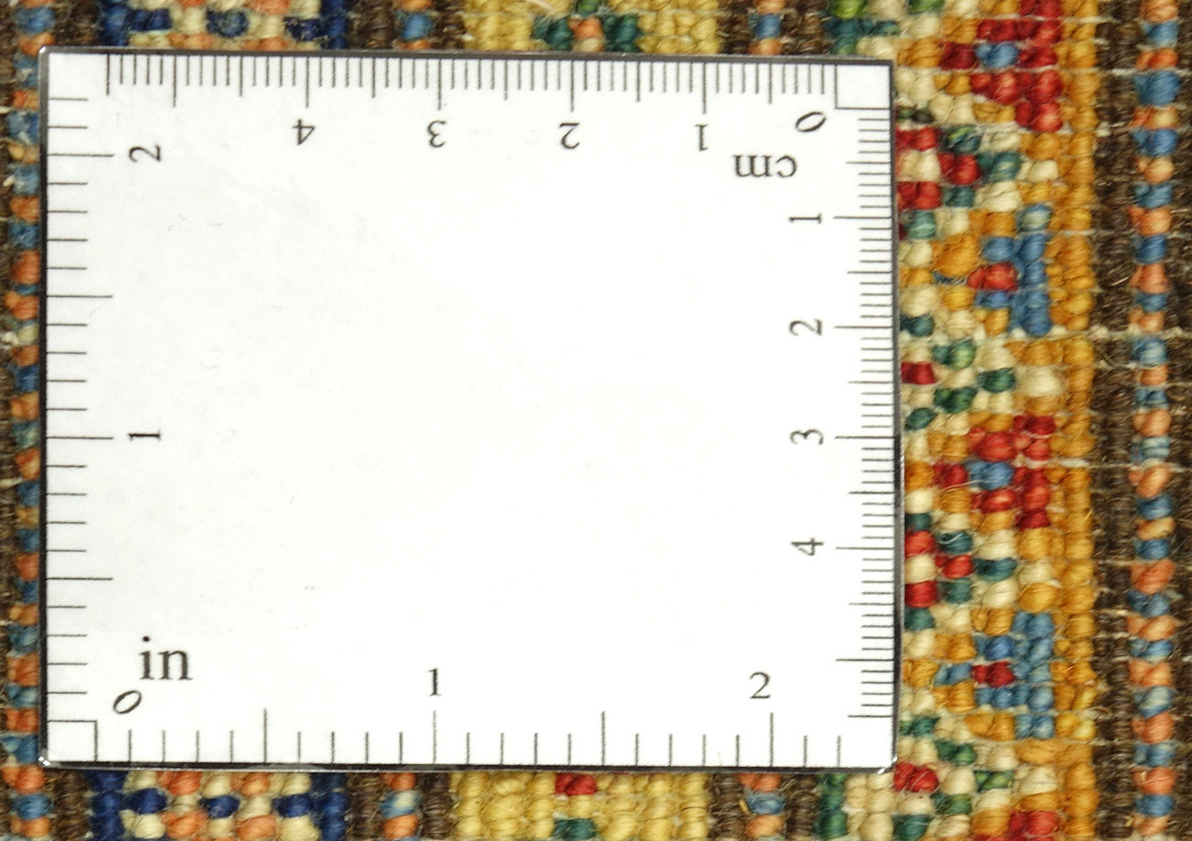 Afghan Kazak Fein 100x150 Handgeknüpft Orientteppich Blau Umrandung Wolle