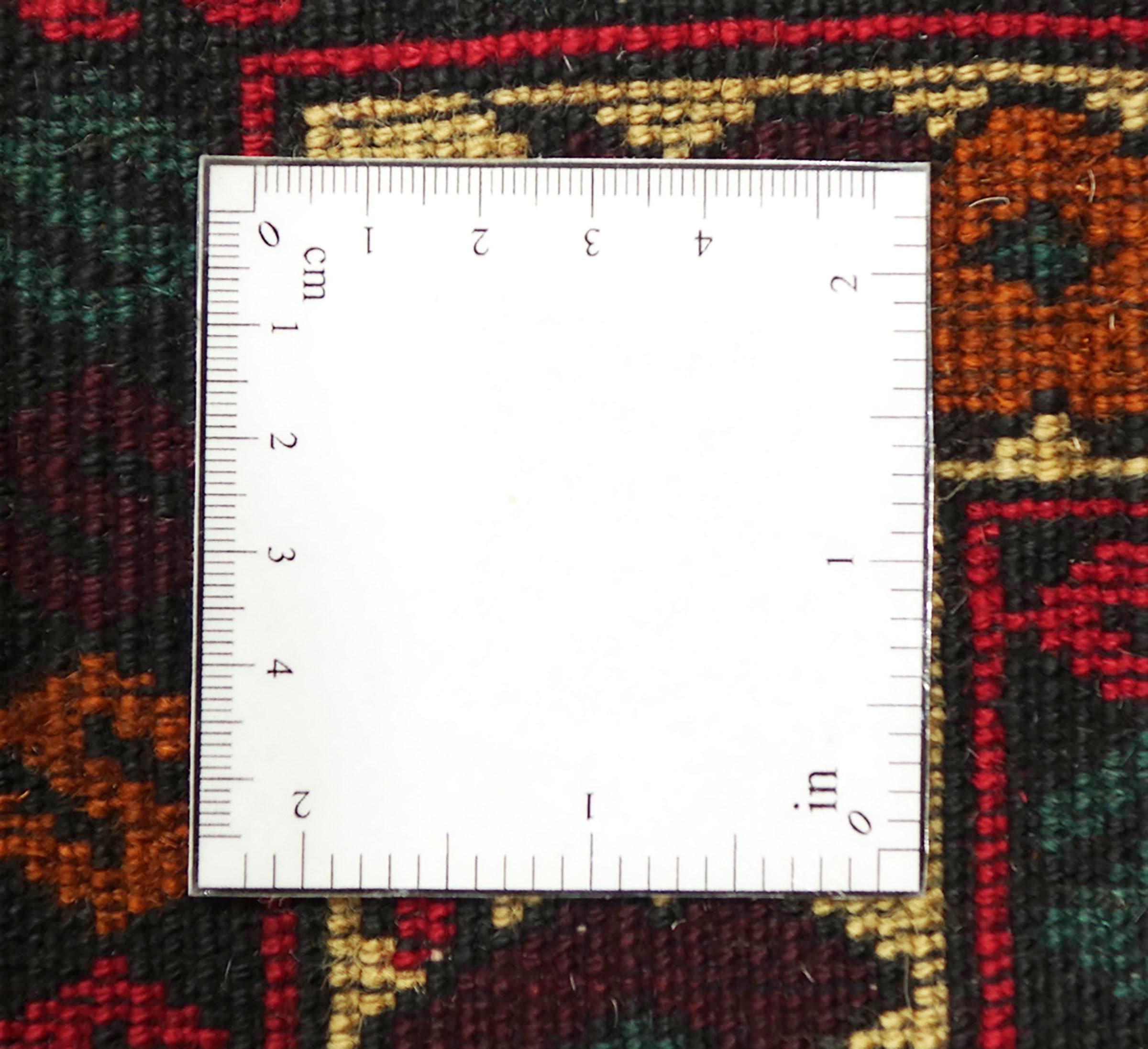Afghan Teppich 80x120 Handgeknüpft Beige Geometrisch Orient Kurzflor Wohnzimmer