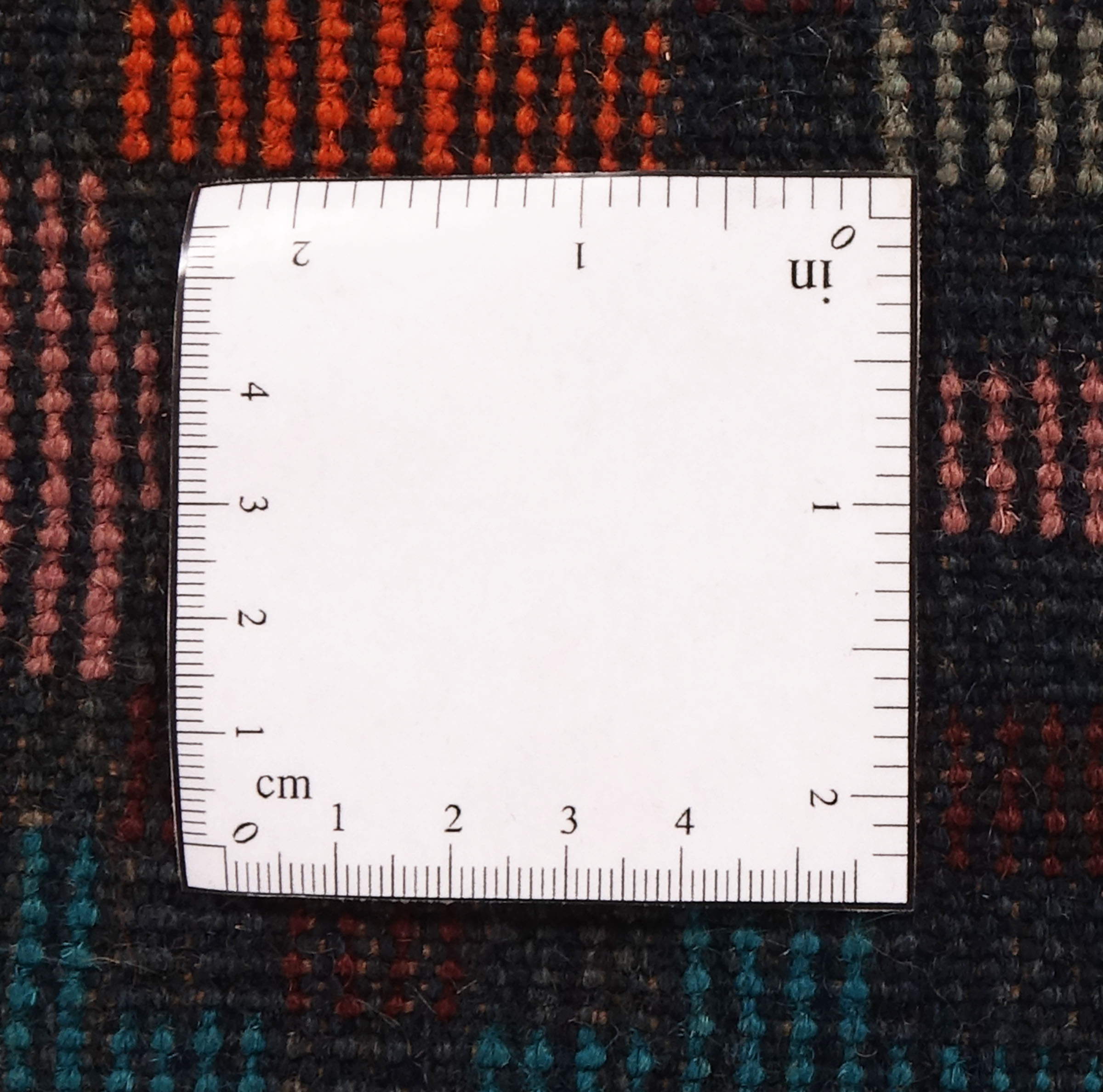 Gabbeh Teppich 110x190 Handgeknüpft Blau Streifen Orientalisch UNIKAT Kurzflor