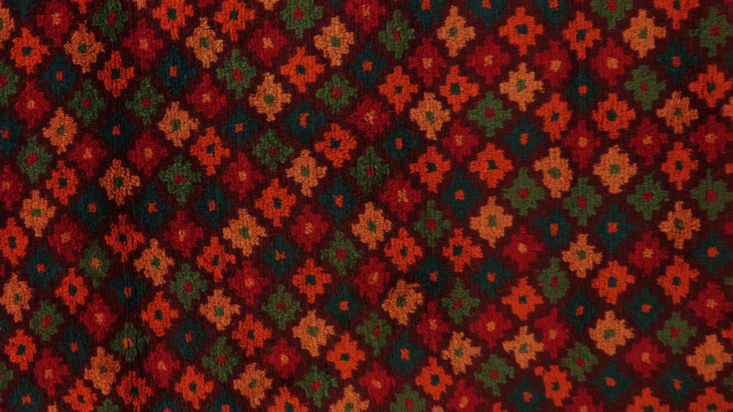 Gabbeh Teppich 110x170 Handgeknüpft Braun Streifen Orientalisch UNIKAT Kurzflor