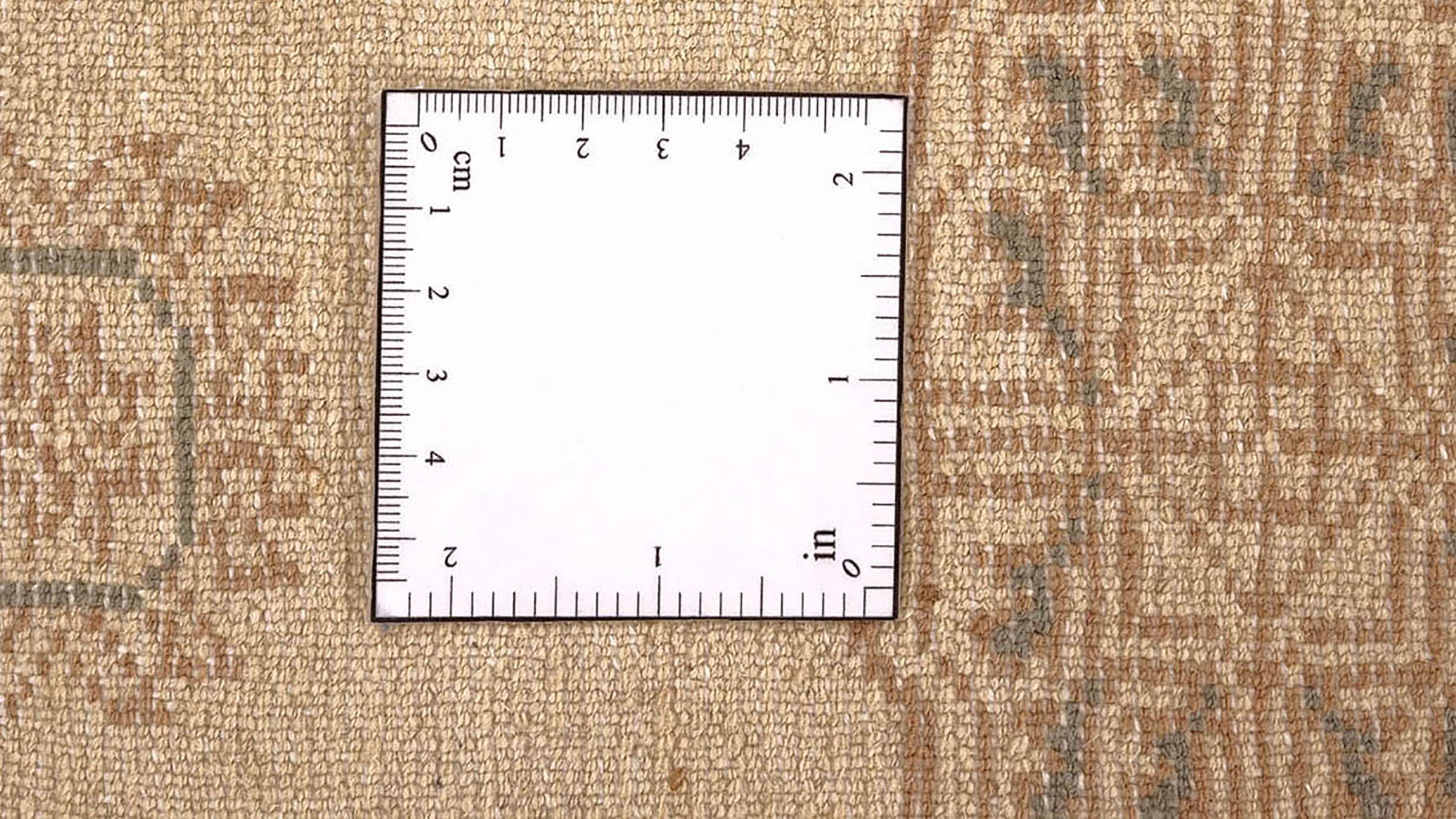 Pakistan Buchara 3ply Teppich 50x80 Handgeknüpft Beige Geometrisch Orient Kurzflor