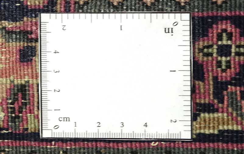 Sarough Teppich 70x140 Handgeknüpft Rosa Floral Wolle Kurzflor Rug