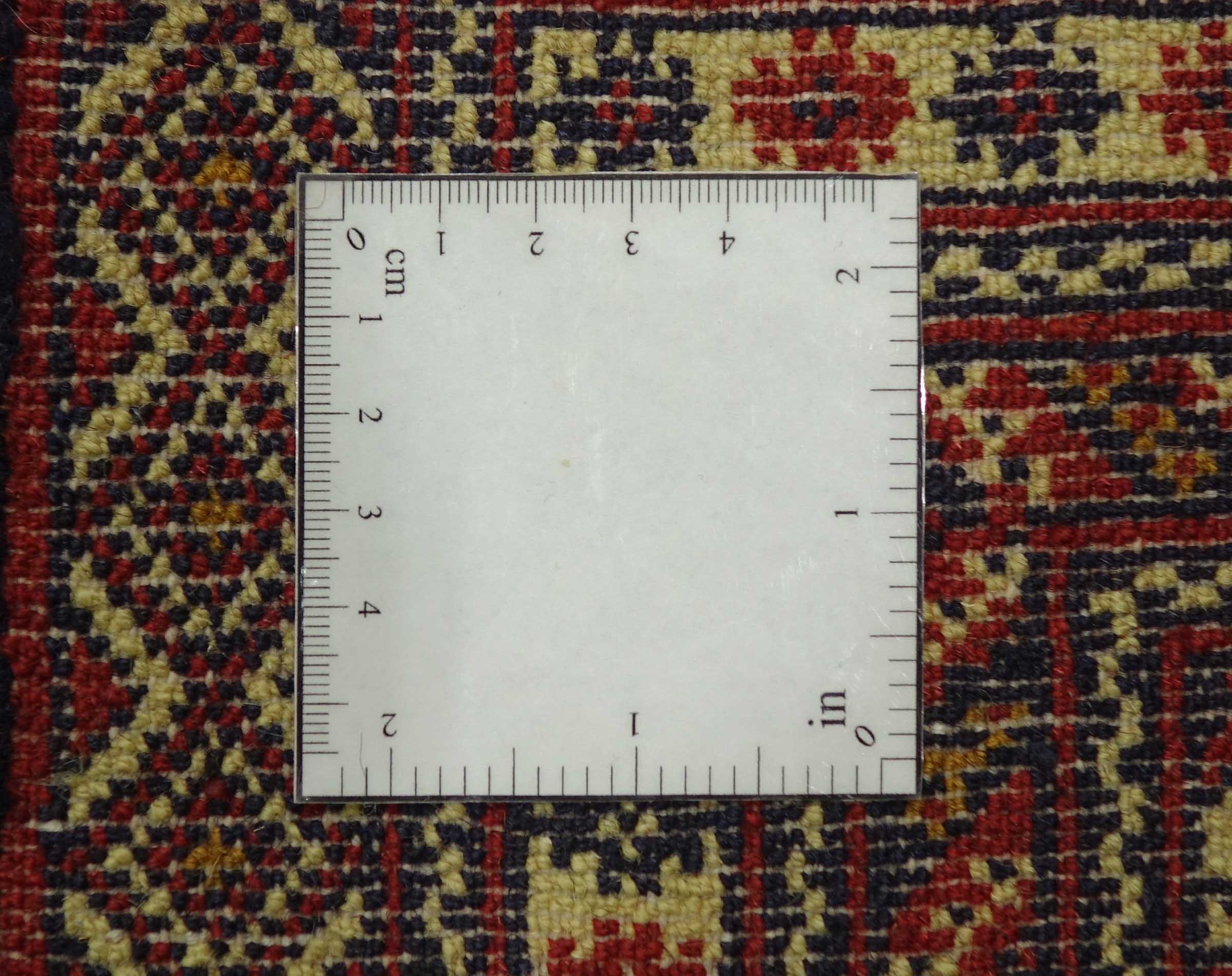 Afghan Teppich 130x170 Handgeknüpft Beige Geometrisch Orient Kurzflor Wohnzimmer
