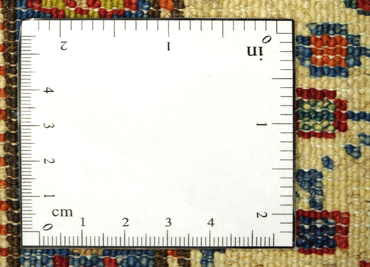 Afghan Kazak Fein 100x150 Handgeknüpft Orientteppich Rot Umrandung Wolle