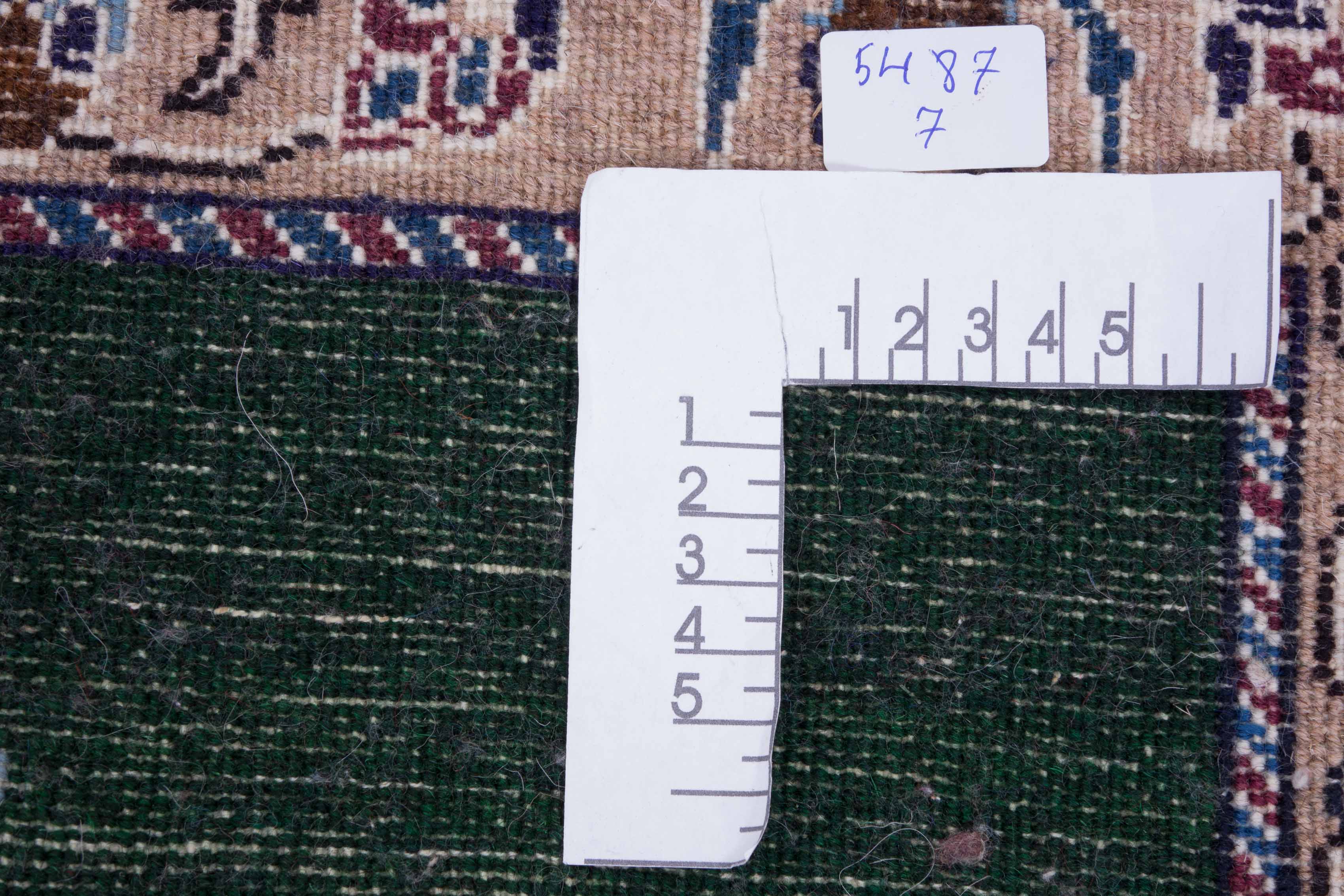 Perser Nain 60x80 Handgeknüpft Teppich Weiß Orientalisch Kurzflor Orient Rug