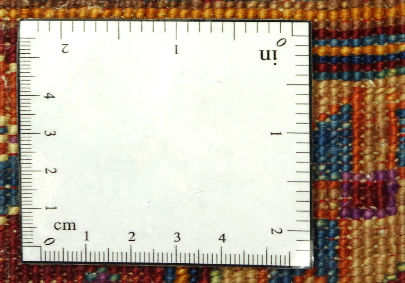 Afghan Khorjin Shaal 170x240 Handgeknüpft Orientteppich Blau Streifen Wolle