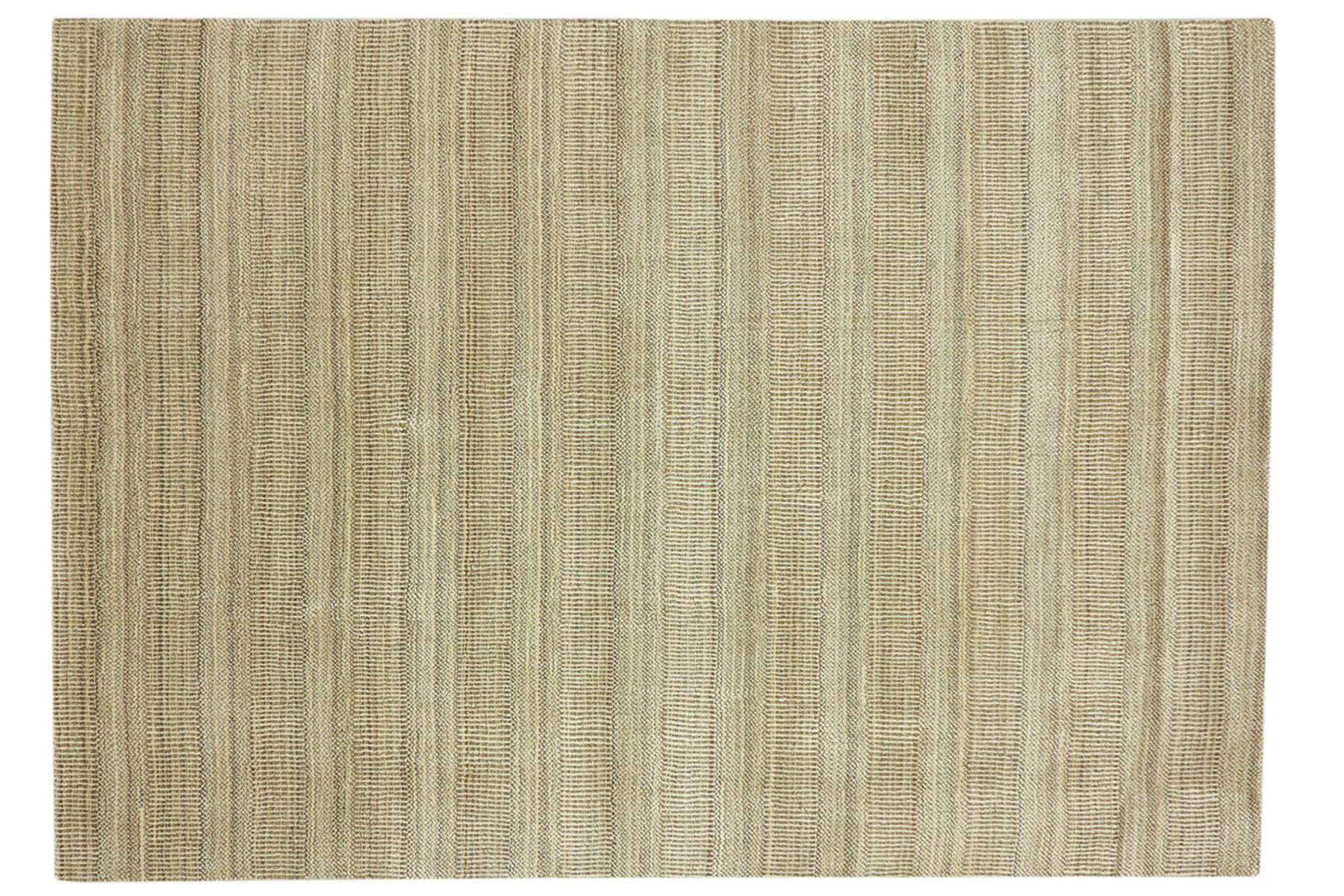 Handloom Grass 120x180 140x200 160x230 200x300 Läufer Handgewebt Teppich Beige Grau
