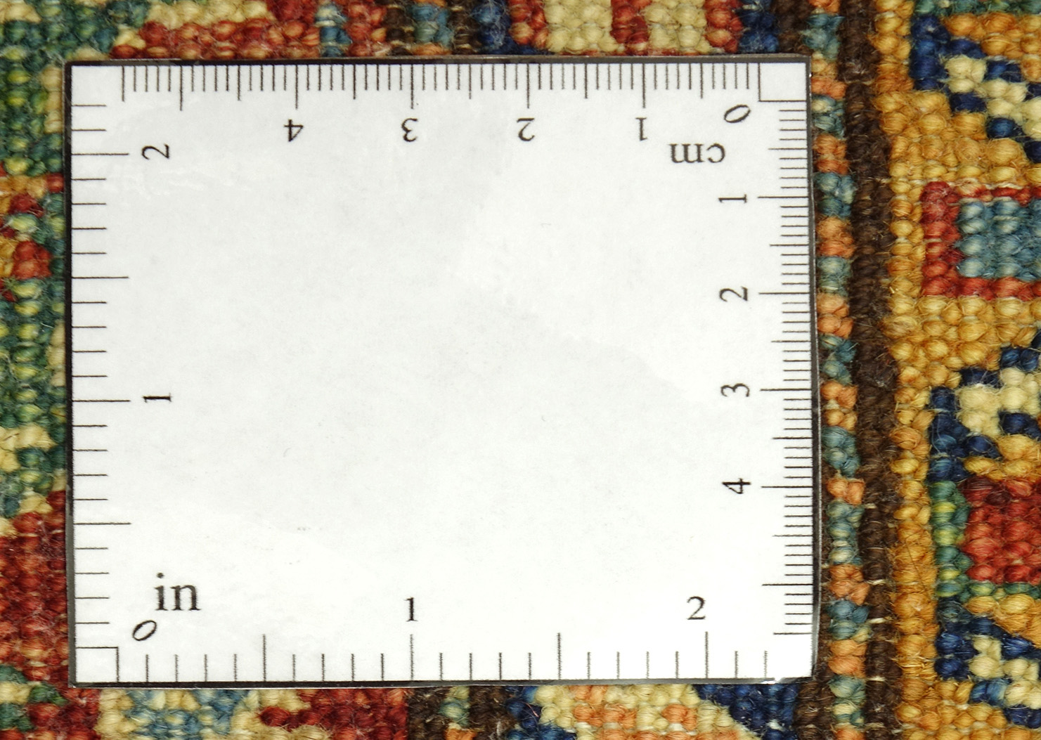 Afghan Kazak Fein 100x150 Handgeknüpft Orientteppich Beige Umrandung Wolle