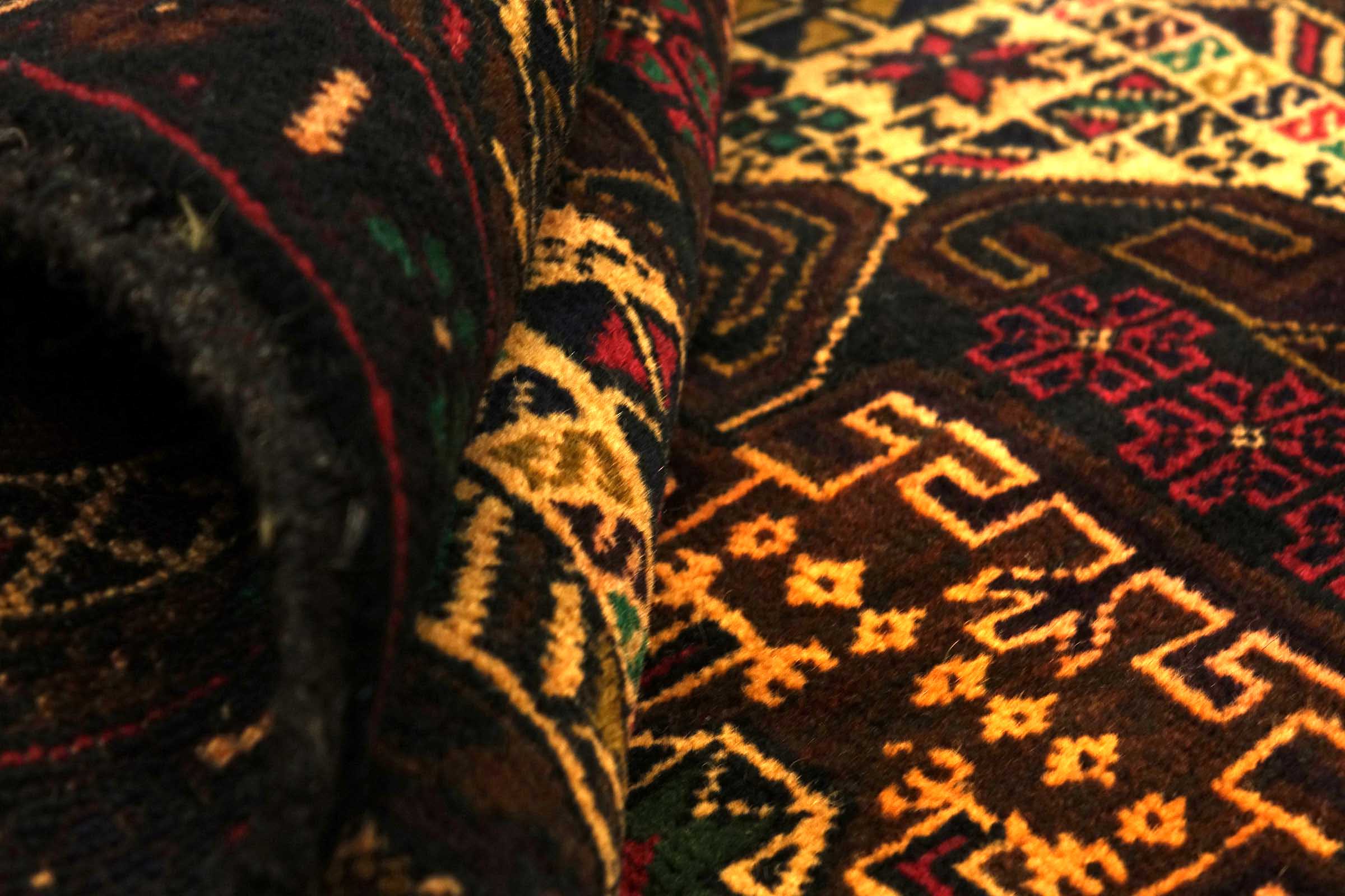 Afghan Belutsch Baluch 120x180 Handgeknüpft Orientteppich Braun Geometrisch