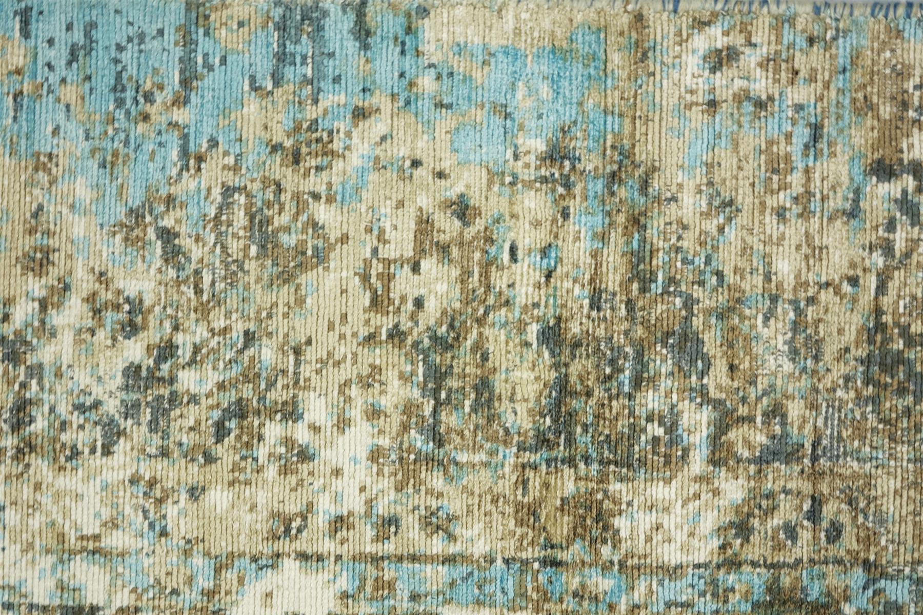 Handloom Vintage 160x90 120x180 160x230 200x300 Handgewebt Teppich Grau Abstrakt Handarbeit