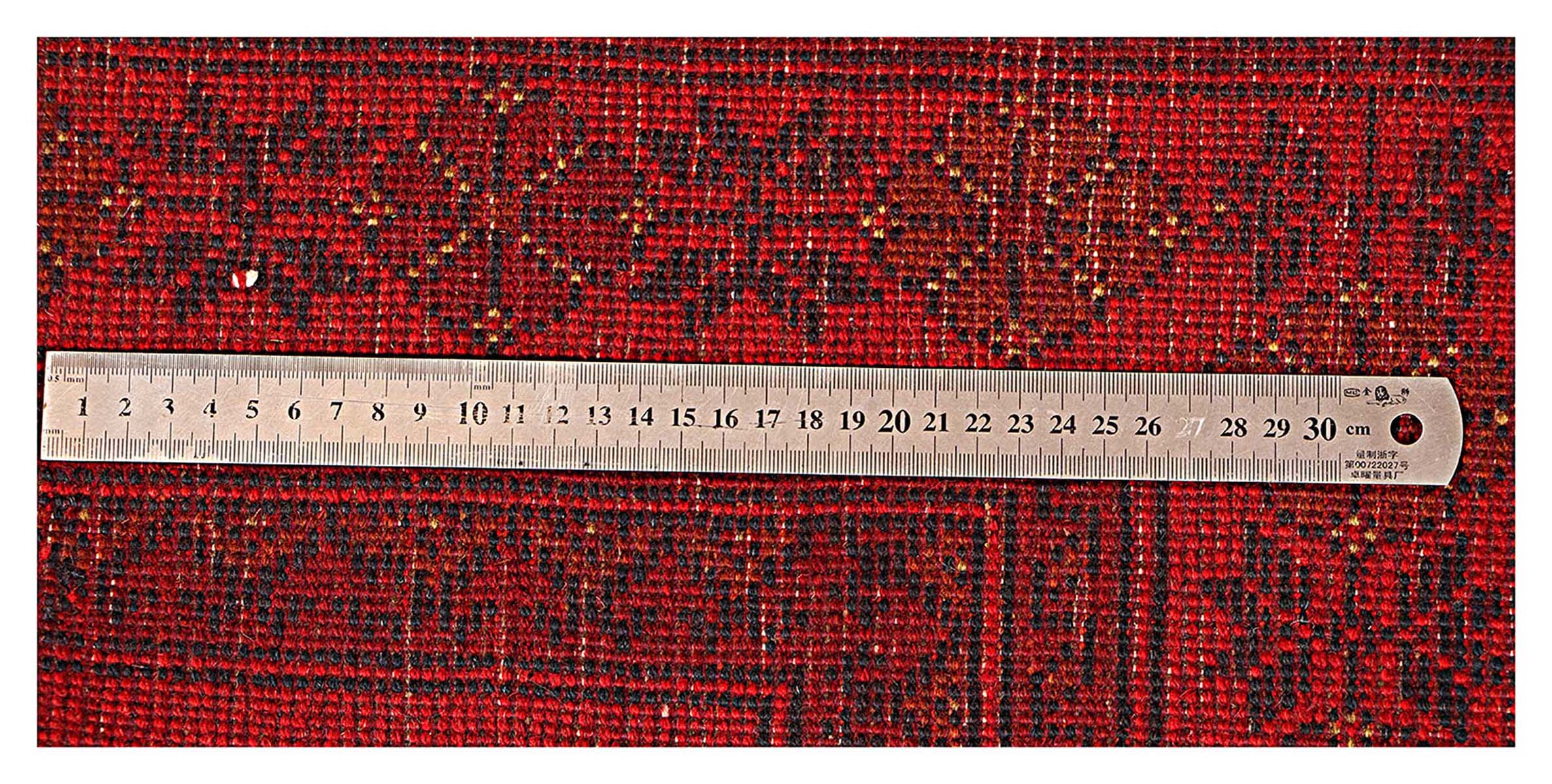 Afghan Khal Mohammadi Teppich 100x150 Handgeknüpft Braun Geometrisch Orient Kurzflor