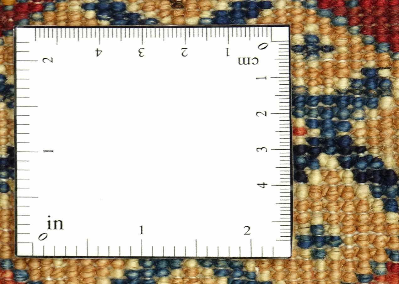 Afghan Khorjin Shaal 210x330 Handgeknüpft Orientteppich Hellblau Streifen Wolle