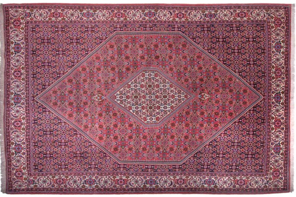 Perser Bidjar Zandjan 308x208 Handgeknüpft Teppich 210x310 Rot Geometrisch Muster