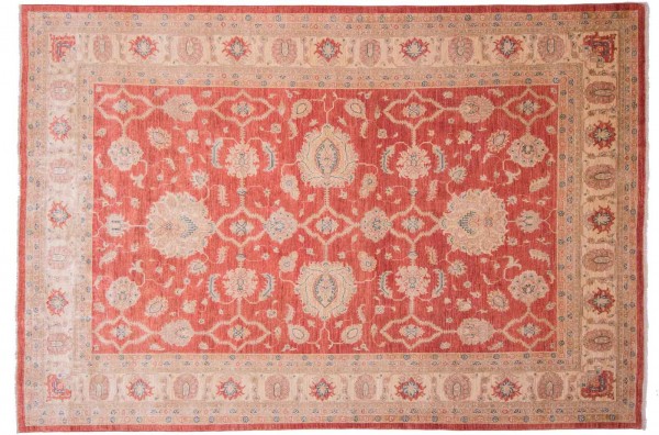 Afghan Chobi Ziegler Fein 292x198 Handgeknüpft Teppich 200x290 Rot Blumenmuster