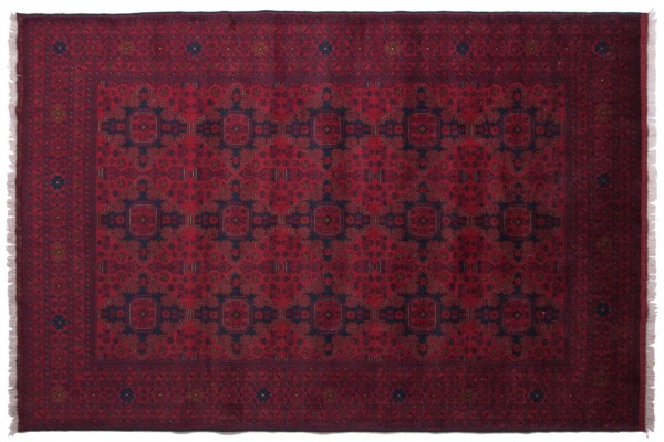 Afghan Khal Mohammadi 292x200 Handgeknüpft Teppich 200x290 Rot Orientalisch Kurzflor