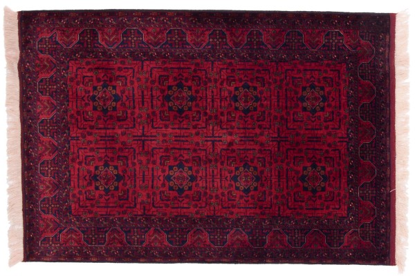 Afghan Belgique Khal Mohammadi 151x103 Handgeknüpft Teppich 100x150 Braun Geometrisch