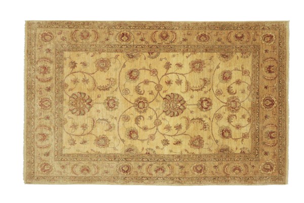 Afghan Chobi Ziegler 259x176 Handgeknüpft Teppich 180x260 Beige Floral Kurzflor Orient