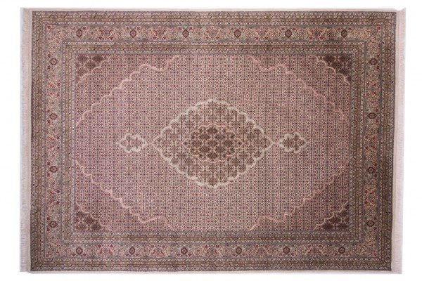 Tabriz 347x249 Handgeknüpft Teppich 250x350 Mehrfarbig Orientalisch Kurzflor Orient Rug