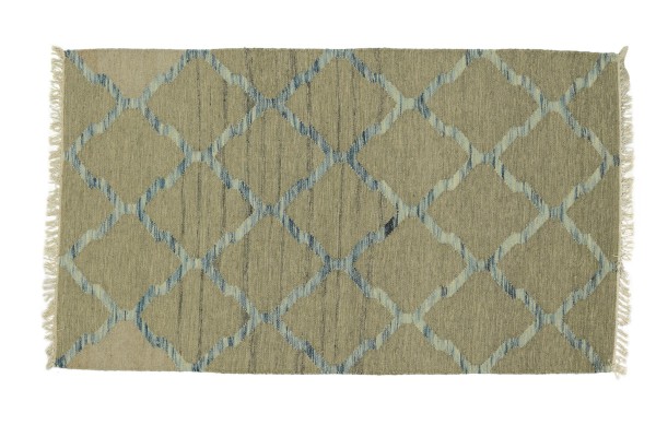 Kelim 180x120 Handgewebt Teppich 120x180 Grau Ornamente Handarbeit Orient Zimmer