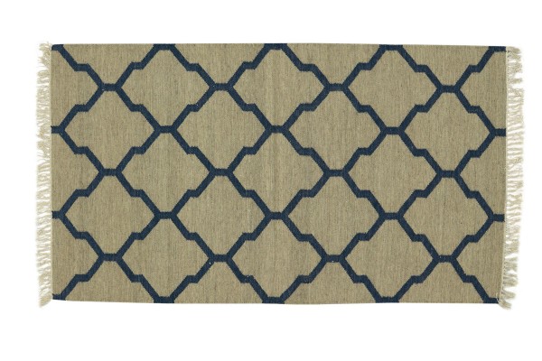 Kelim 180x120 Handgewebt Teppich 120x180 Beige Ornamente Handarbeit Orient Zimmer