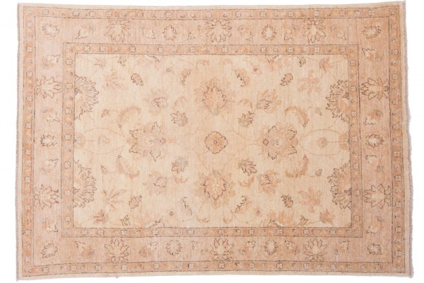 Afghan Chobi Ziegler 174x121 Handgeknüpft Teppich 120x170 Beige Orientalisch Kurzflor
