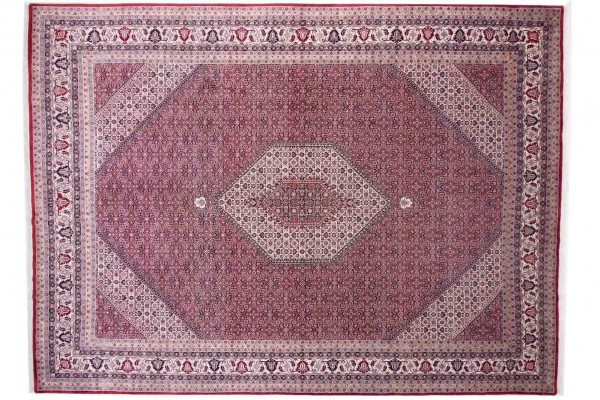 Bidjar 14/70 400x297 Handgeknüpft Teppich 300x400 Mehrfarbig Geometrisch Muster