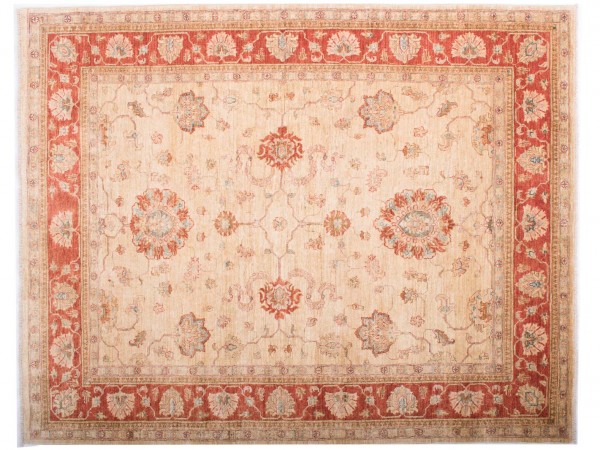 Afghan Chobi Ziegler Fein 193x156 Handgeknüpft Teppich 160x190 Rot Blumenmuster