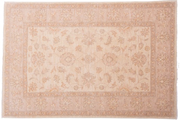 Afghan Chobi Ziegler 178x120 Handgeknüpft Teppich 120x180 Beige Orientalisch Kurzflor