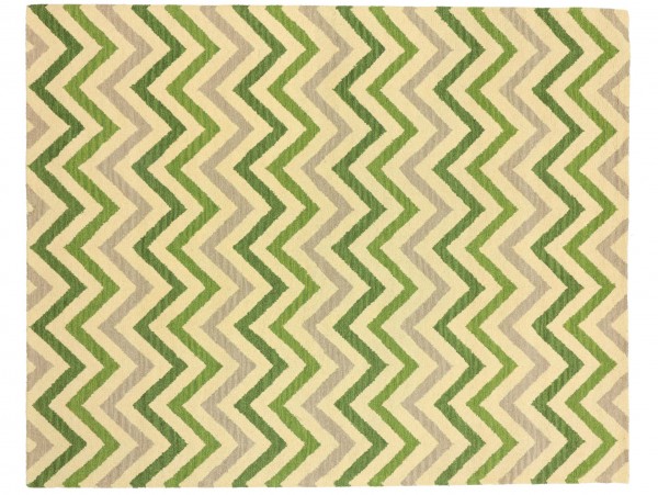 Handgefertigter Teppich 300x240 Handgetuftet Handarbeit 240x300 Beige Geometrisch