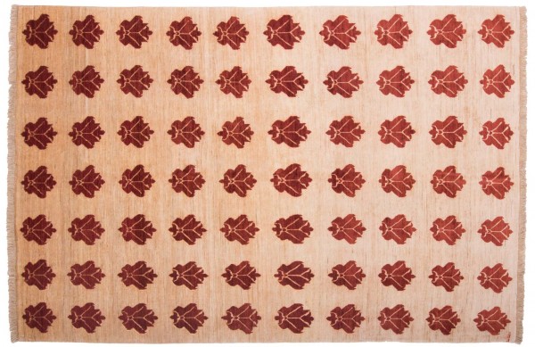 Afghan Modern Chobi Ziegler 251x172 Handgeknüpft Teppich 170x250 Grün Abstrakt Kurzflor