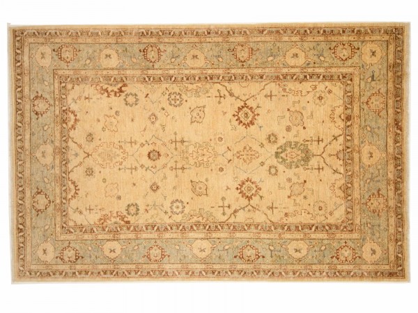 Afghan Chobi Ziegler 253x167 Handgeknüpft Teppich 170x250 Rot Blumenmuster Kurzflor
