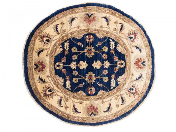 Afghan Chobi Ziegler 150x145 Handgeknüpft Teppich 150x150 Quadratisch Rot Orientalisch