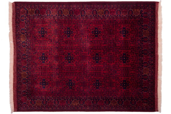 Afghan Belgique Khal Mohammadi 191x150 Handgeknüpft Teppich 150x190 Braun Geometrisch