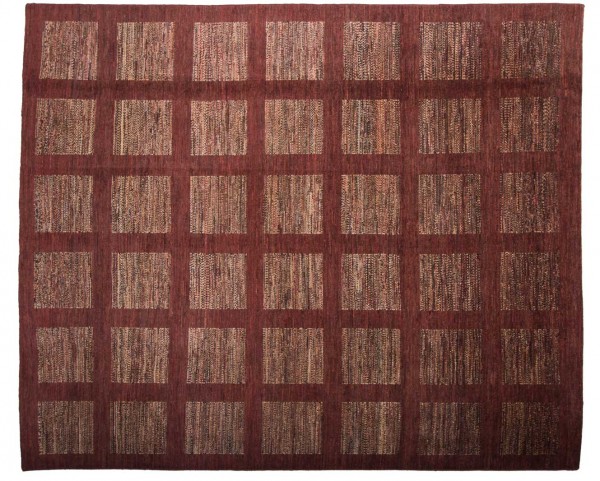 Afghan Modern Chobi Ziegler 283x243 Handgeknüpft Teppich 240x280 Quadratisch Rot