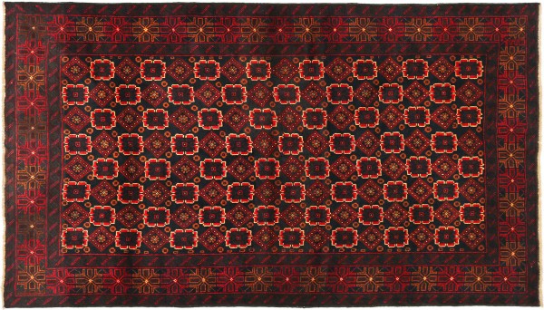 Afghan Belutsch Baluch 181x115 Handgeknüpft Orientteppich 120x180 Dunkelblau
