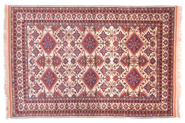 Afghan Mauri Kabul 291x200 Handgeknüpft Teppich 200x290 Beige Geometrisch Muster