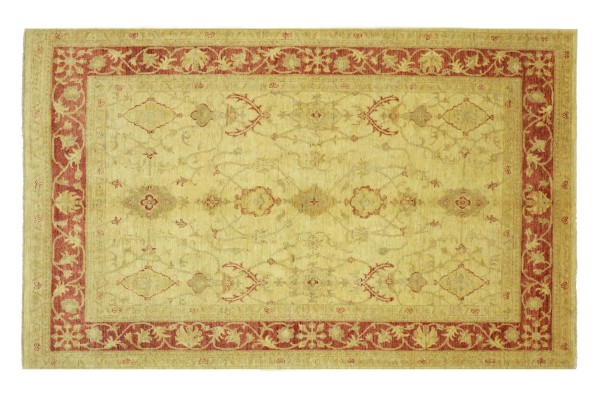 Afghan Chobi Ziegler 243x169 Handgeknüpft Teppich 170x240 Beige Floral Kurzflor Orient