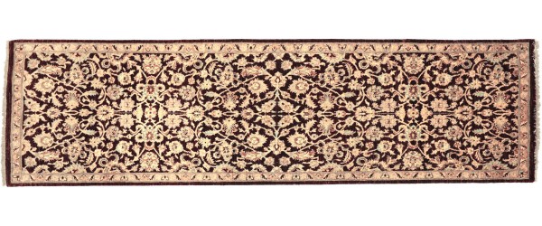 Afghan Chobi Ziegler 243x78 Handgeknüpft Teppich 80x240 Läufer Beige Orientalisch