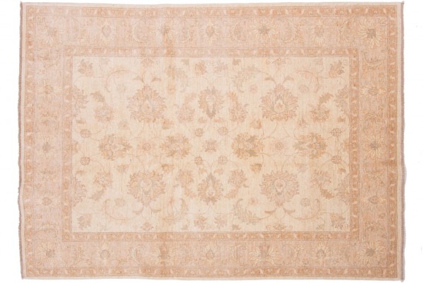 Afghan Chobi Ziegler 205x151 Handgeknüpft Teppich 150x210 Beige Orientalisch Kurzflor