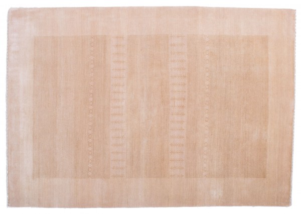 Loribaft Silk Touch 179x120 Handgeknüpft Teppich 120x180 Beige Geometrisch Muster