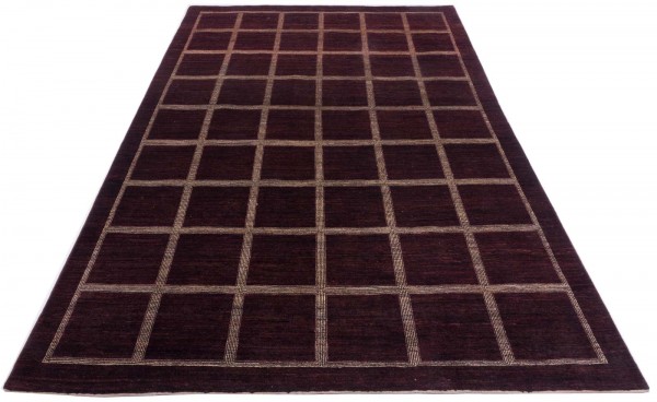 Afghan Modern Chobi Ziegler 292x194 Handgeknüpft Teppich 190x290 Braun Geometrisch