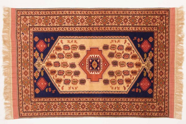 Afghan Mauri Kabul 161x114 Handgeknüpft Teppich 110x160 Rot Geometrisch Muster Kurzflor