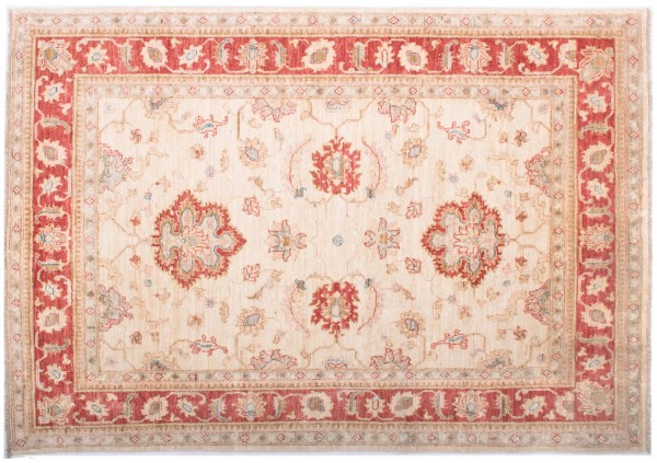 Afghan Chobi Ziegler Fein 170x119 Handgeknüpft Teppich 120x170 Rot Blumenmuster
