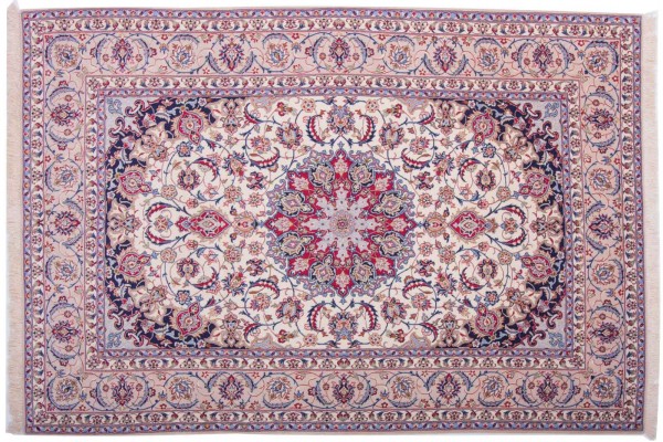 Perser Isfahan 231x154 Handgeknüpft Teppich 150x230 Mehrfarbig Orientalisch Kurzflor