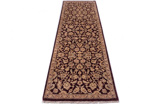 Afghan Chobi Ziegler Fein 245x79 Handgeknüpft Teppich 80x250 Läufer Beige Blumenmuster