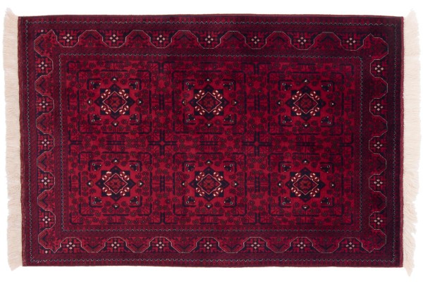 Afghan Belgique Khal Mohammadi 148x97 Handgeknüpft Teppich 100x150 Braun Geometrisch